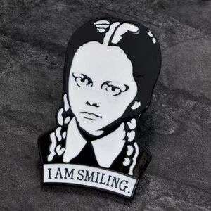 3/$25 “I am Smiling” Acrylic Pun Brooch Wednesday